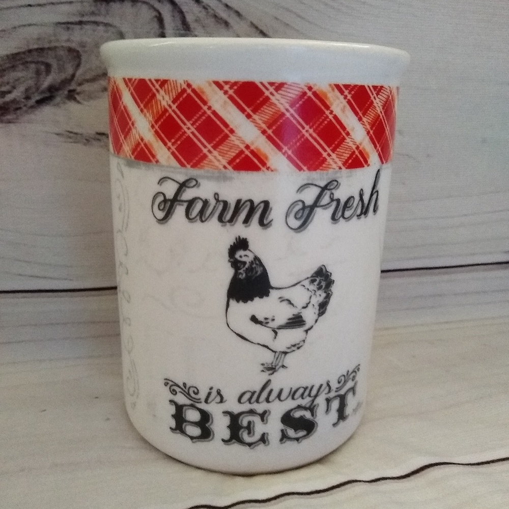 Farm Fresh Always Best Cypress Home Utensil holder